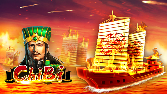 Chibi-Chained barges burn the Red Cliffs. Three Kingdoms are settled.-670x376