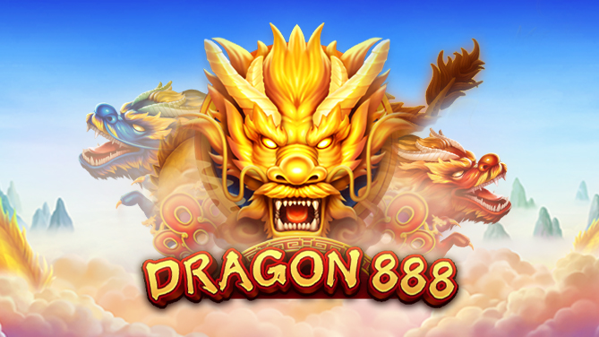 Dragon 888-Gold dragon brings good fortune, win from left to right-669x376